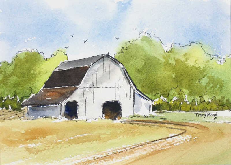 "Old White Barn"