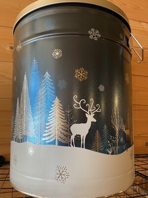 6 1/2 Christmas Gallon tin