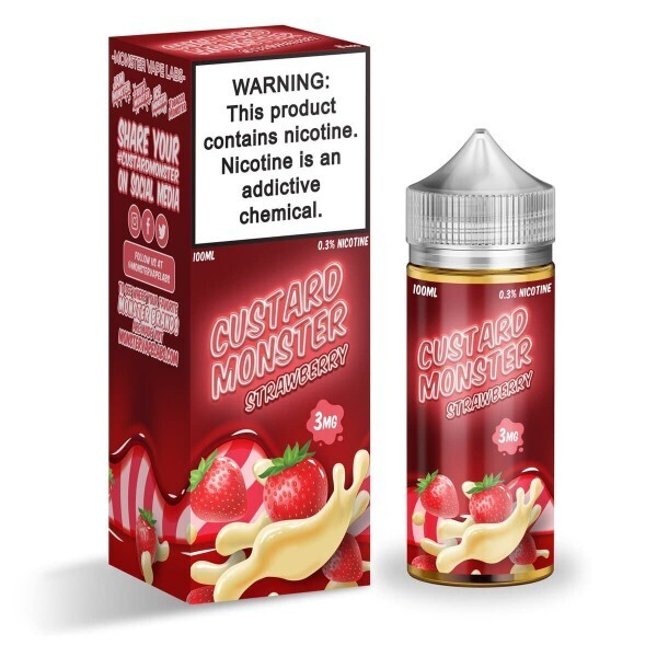 Custard Monster Strawberry 3mg