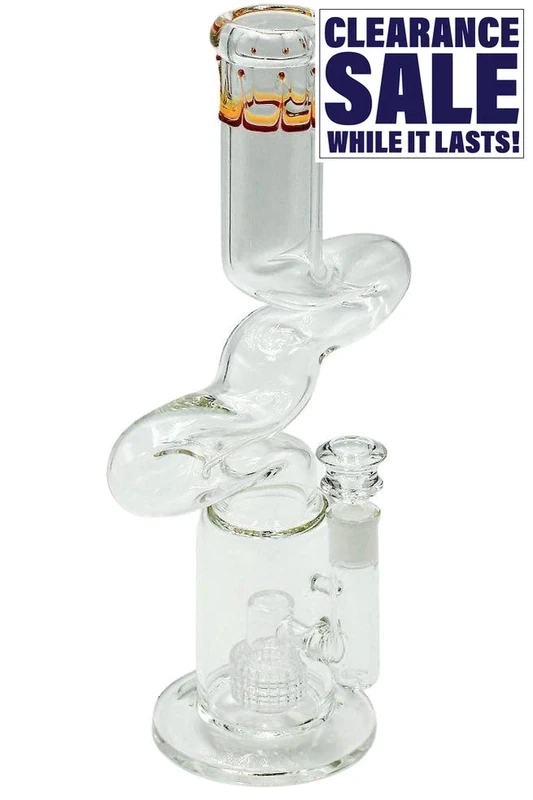 15.5&quot; Zig Zag Water Pipe