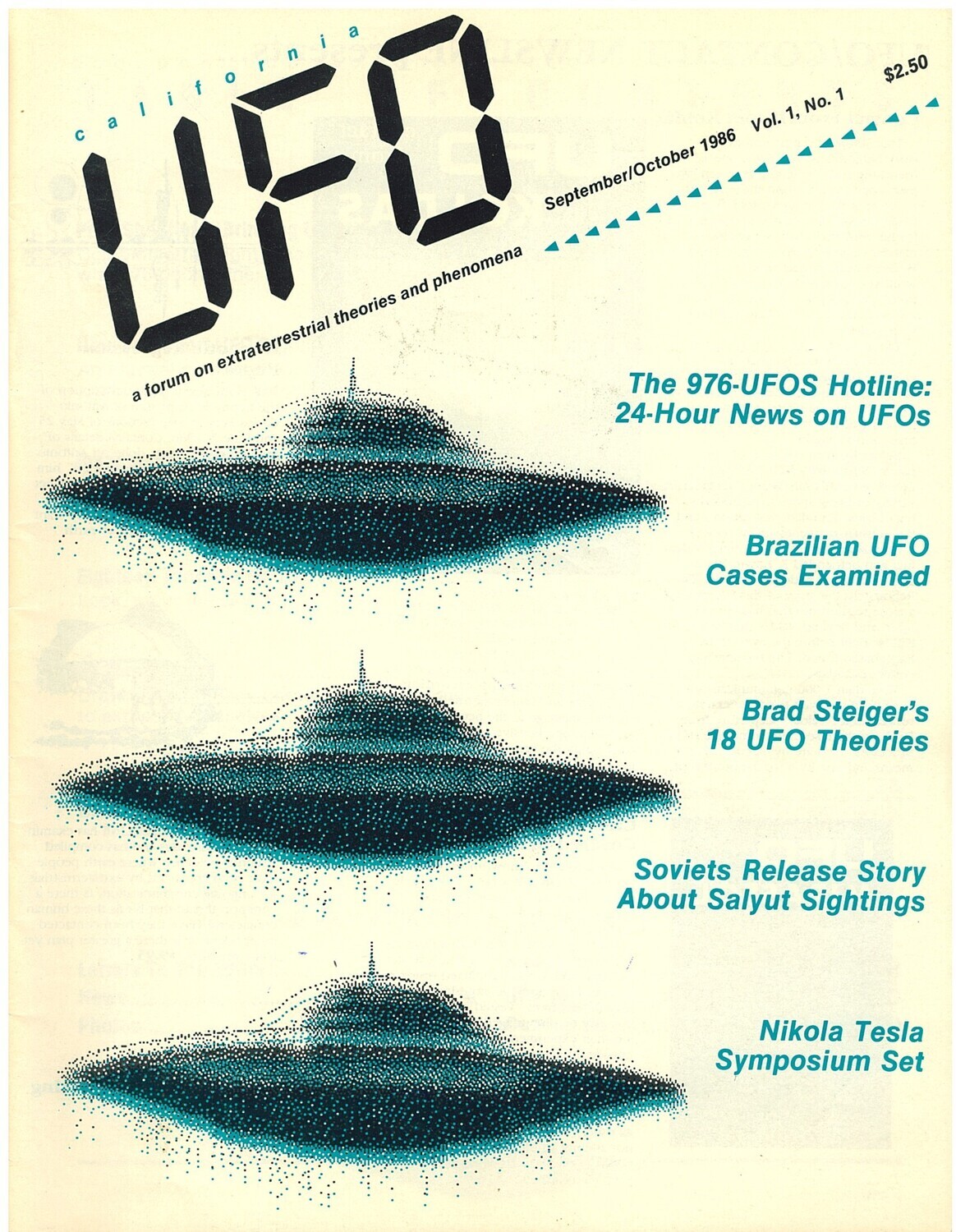 California UFO Magazine Volume 1 Issue 1 1986
