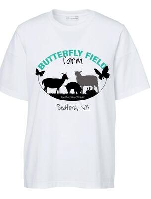 Butterfly Field Farm Unisex T-Shirt - White