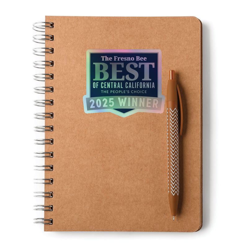 Kiss-Cut Holographic Logo Stickers