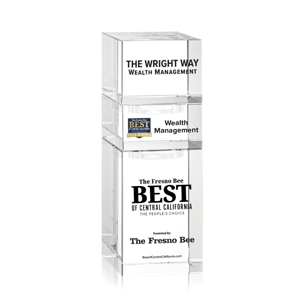 Crystal Winner's Award - Stackable Tower