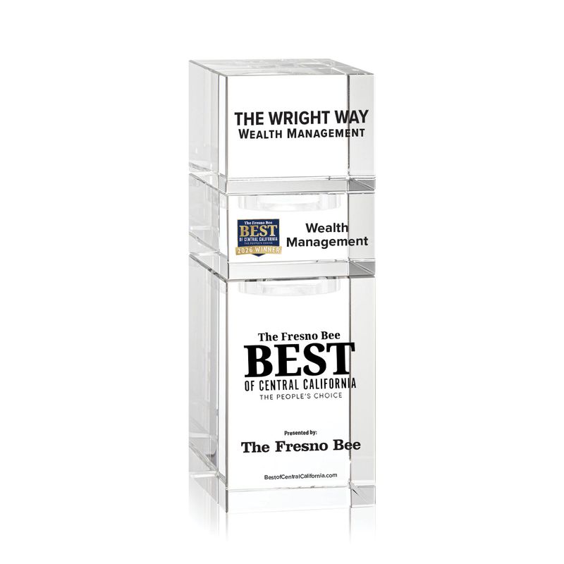 Crystal Winner's Award - Stackable Tower