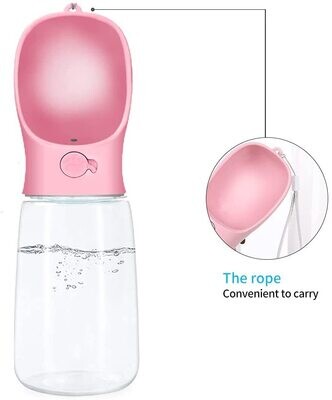 Botella de agua portátil para perros de gran capacidad.