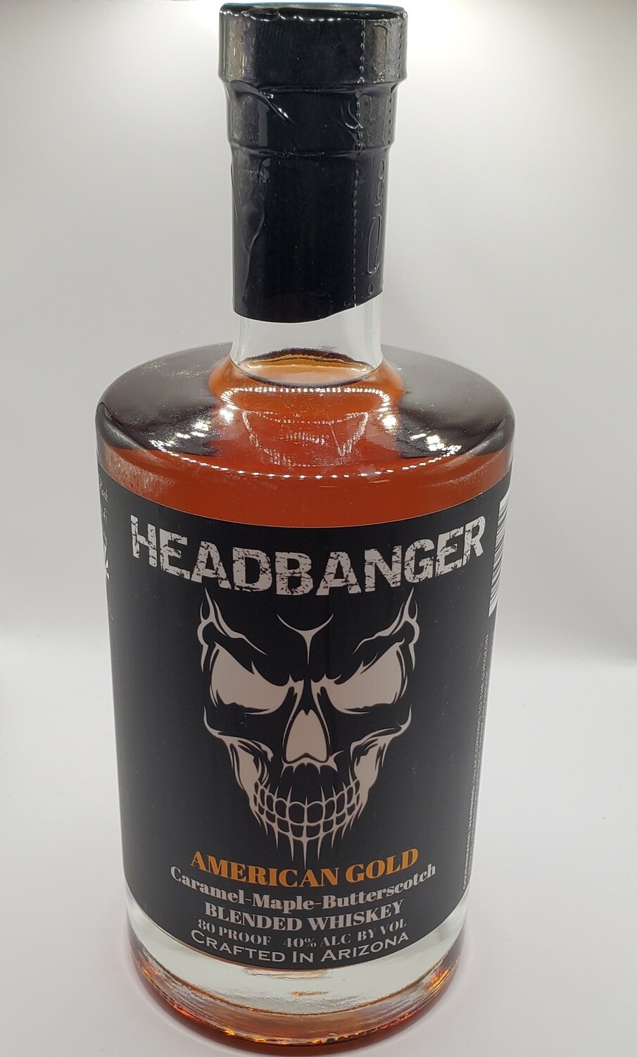 Headbanger "American Gold" Caramel-Maple-Butterscotch Whiskey 80 Proof
