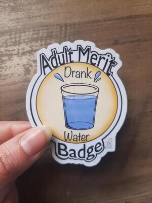I Drank Water - Adult Merit Badge