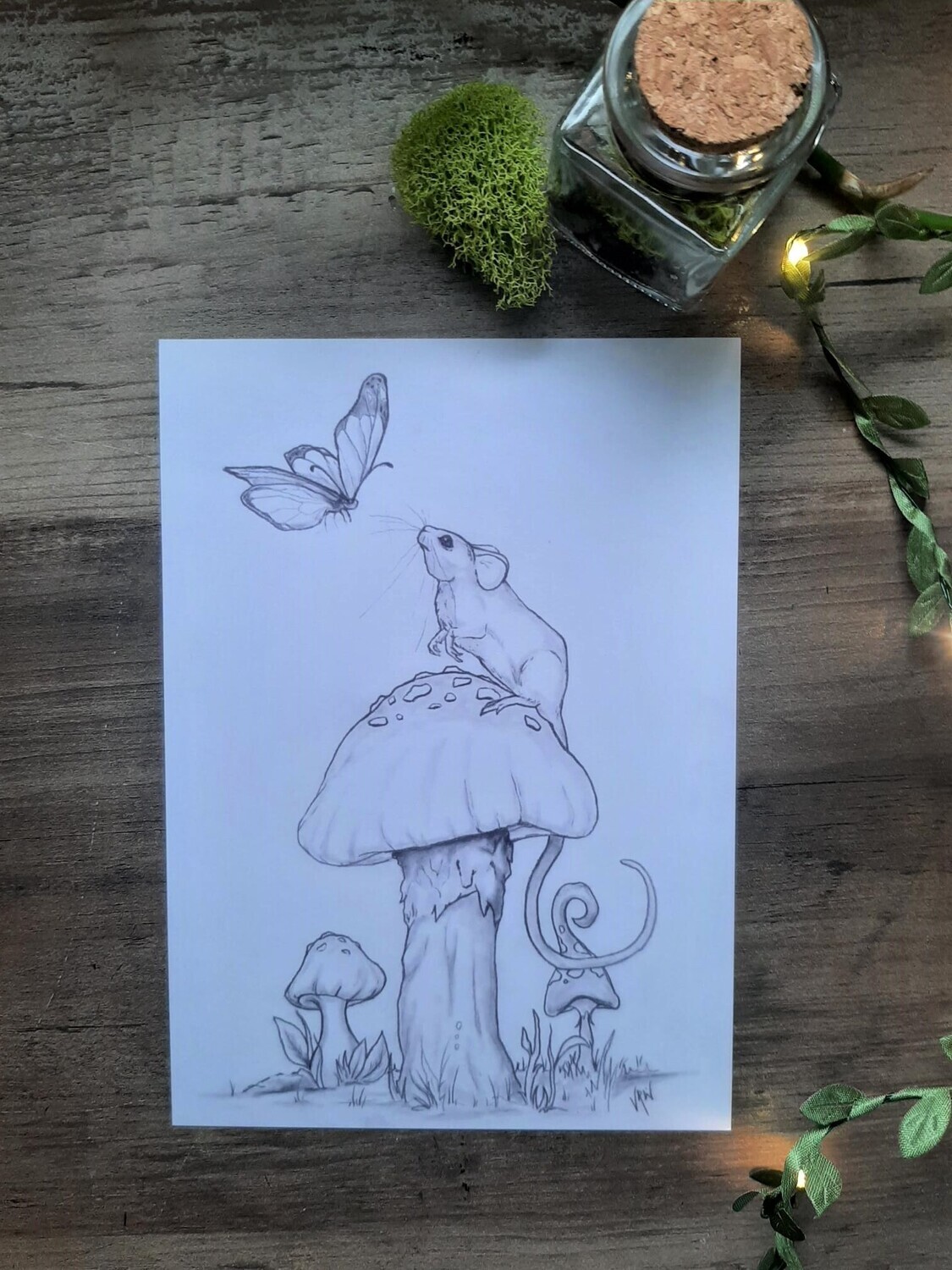 I Wish I Could Fly - Sketch Art Print