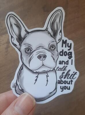 My dog & I Sticker