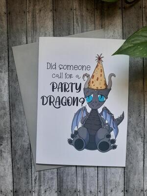 Party Dragon - Blank Card, Stationary