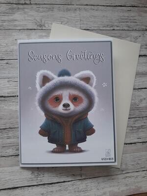 Seasons Greetings Winter Fox Card