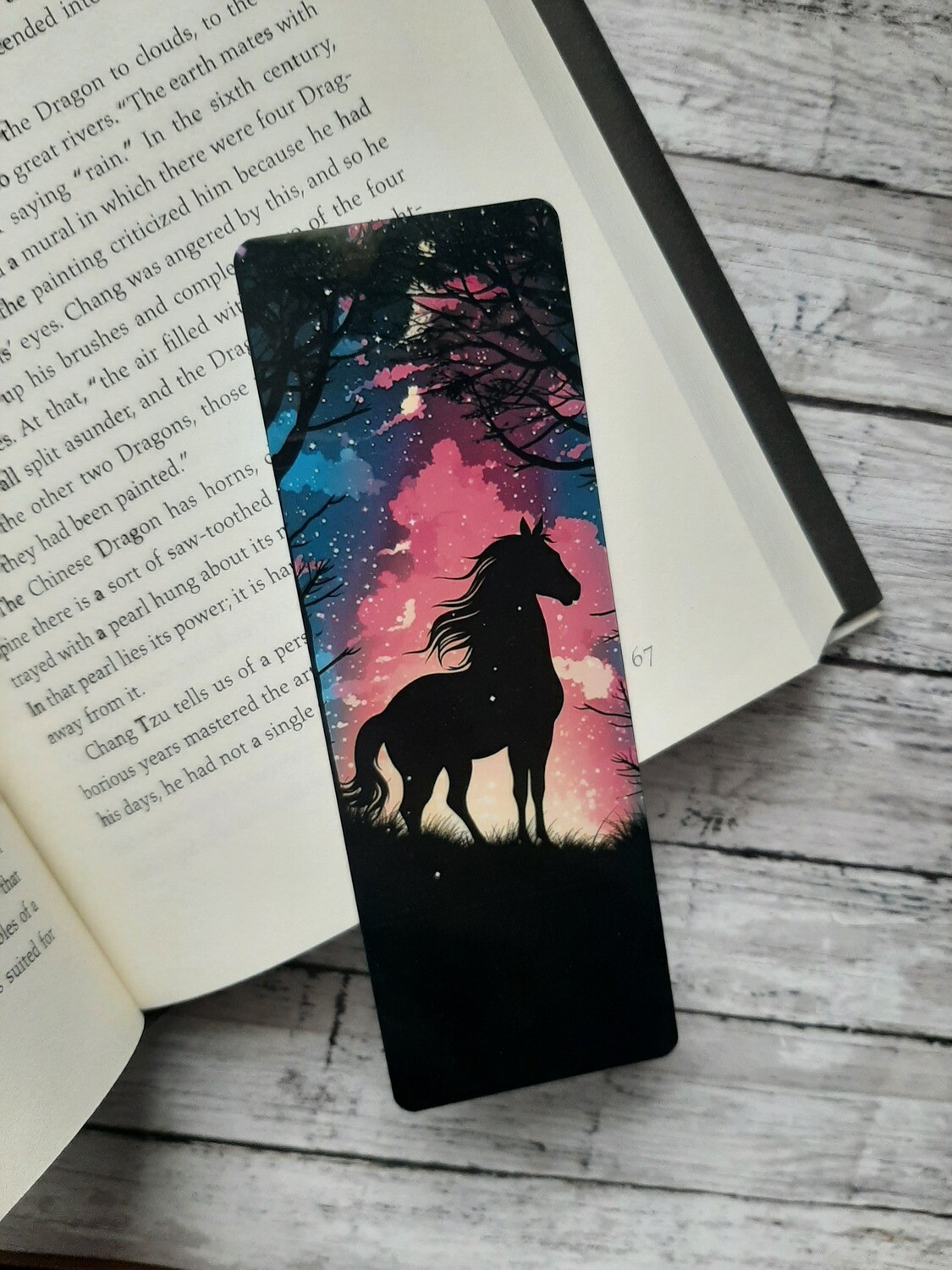 Majestic Silhouette Horse Bookmark