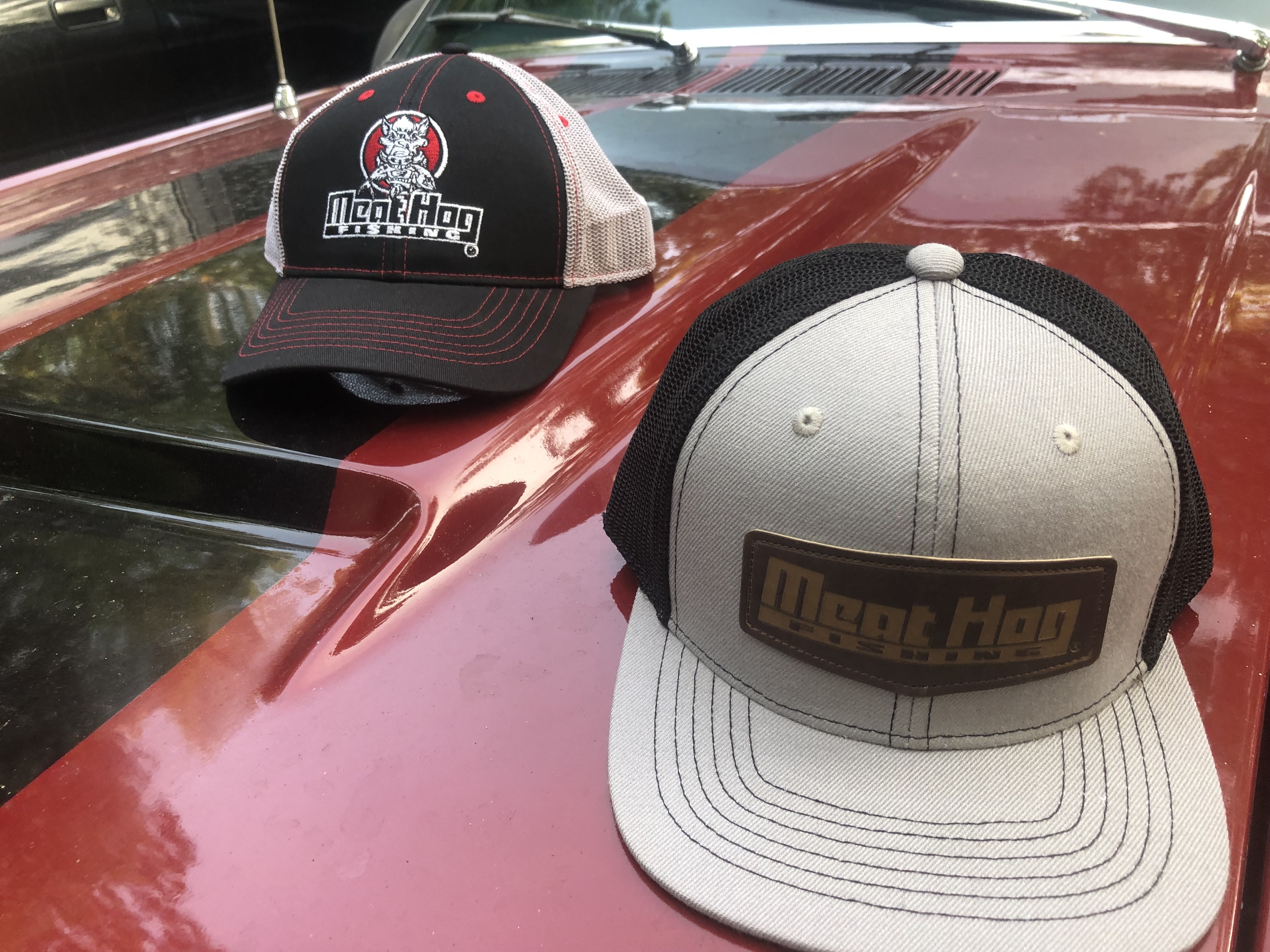 Meat Hog Leather patch hat