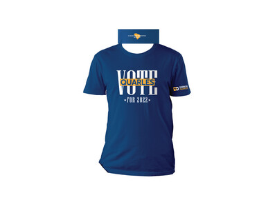 Navy Blue VOTE Quarles DQ for District 25 T-shirt