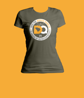 Olive Green DQ for District 25 T-shirt