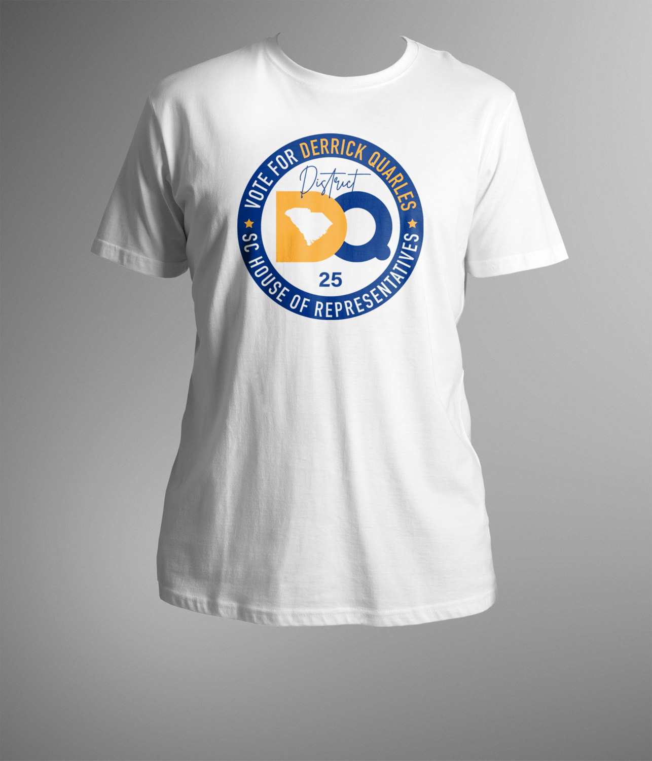 White DQ for District 25 T-shirt