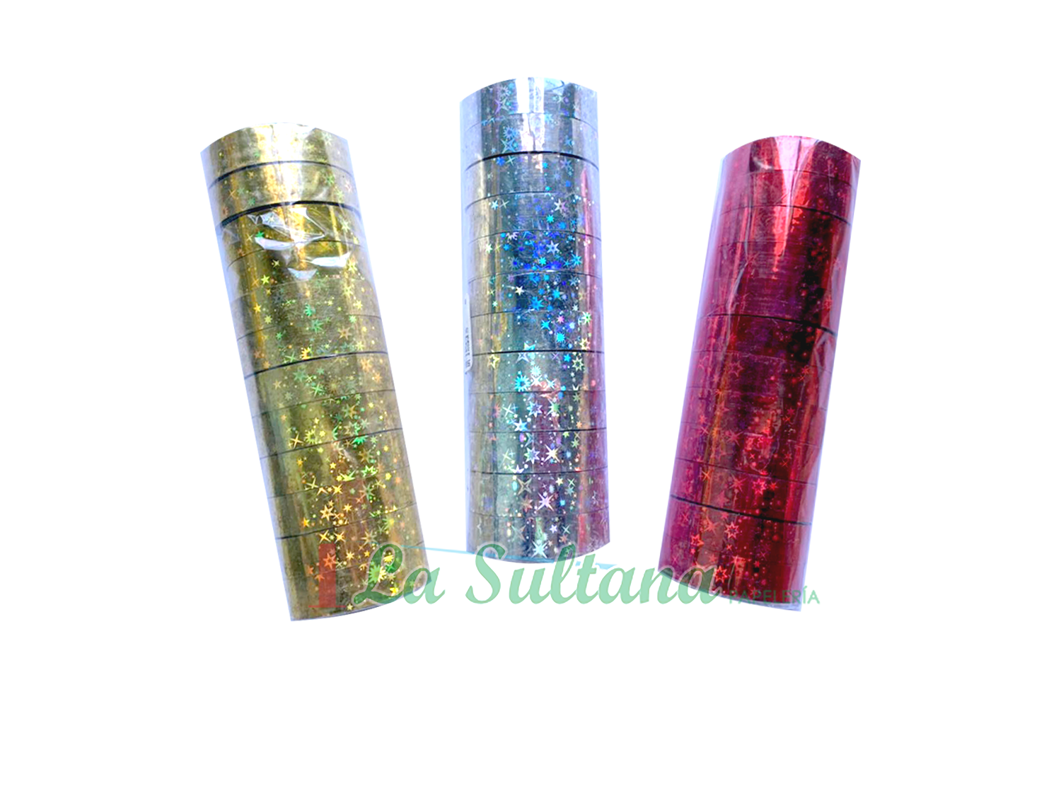 CINTA METALICA HOLOGRAFICA C/12