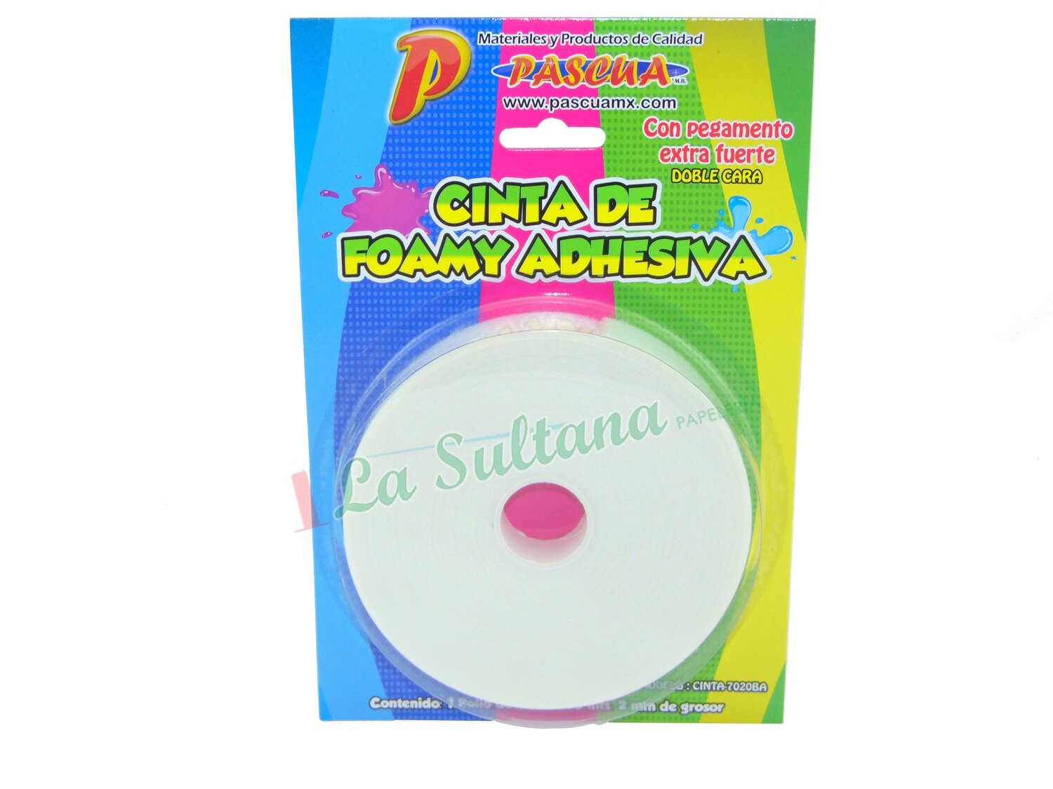 CINTA PASCUA ADHESIVA FOAMY 19MMX5 MTS PZ