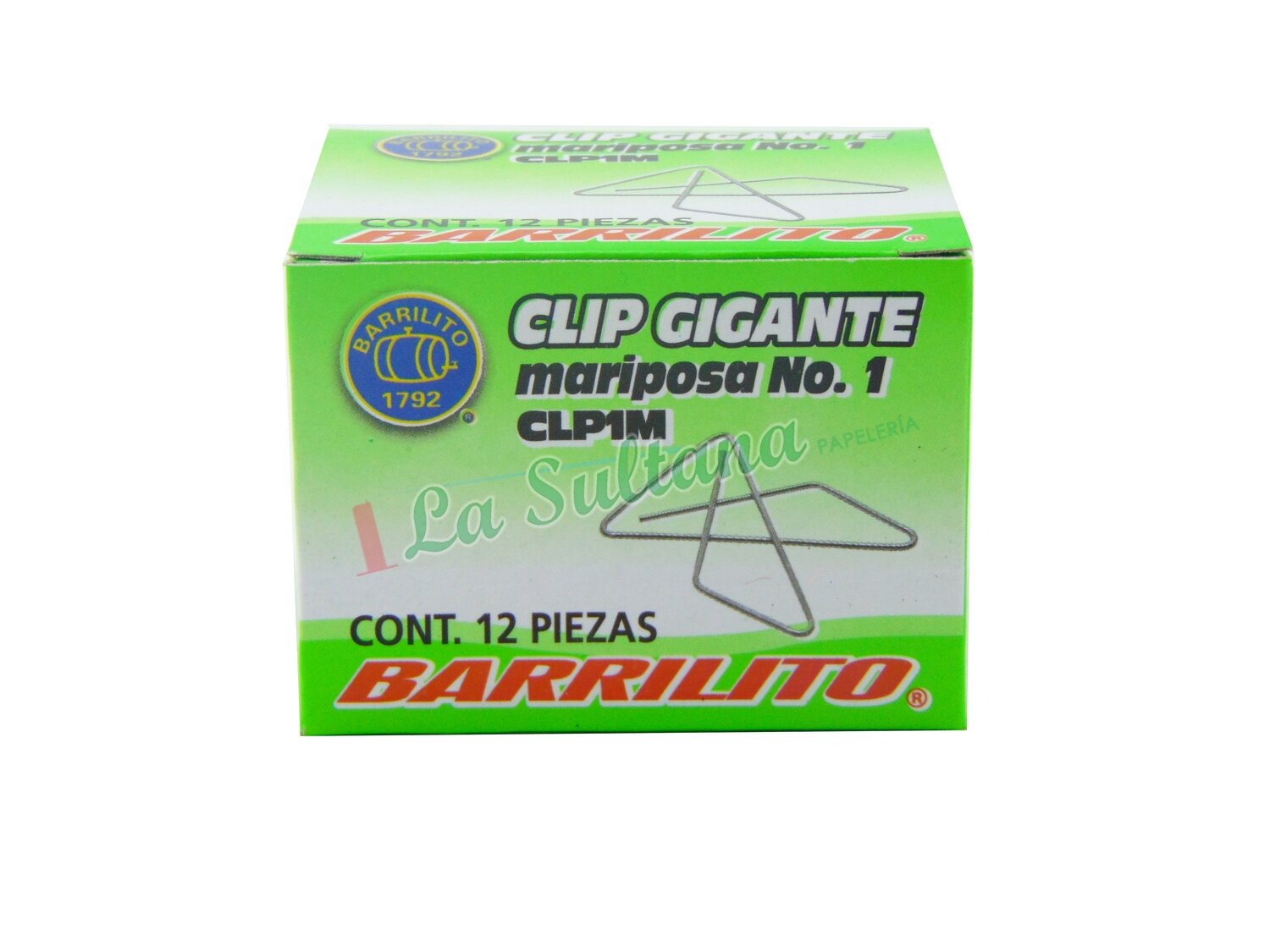 CLIP GIGANTE MARIPOSA N.1 C/12