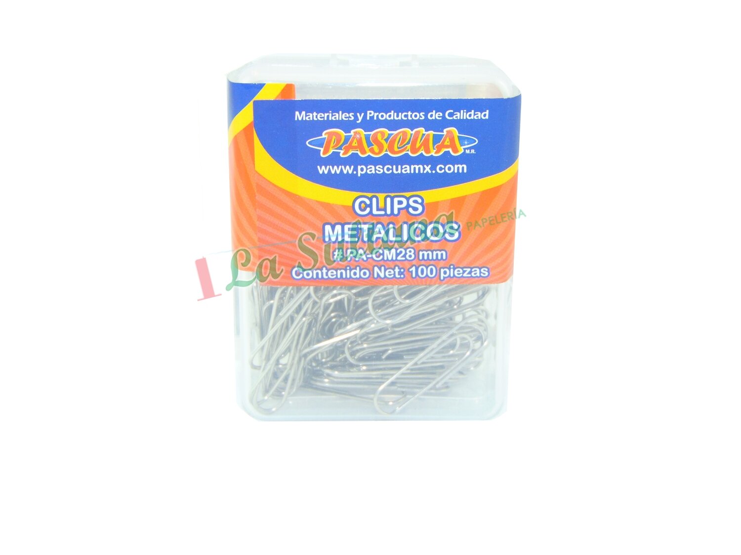 CLIP PASCUA METALICO 28MM C/100