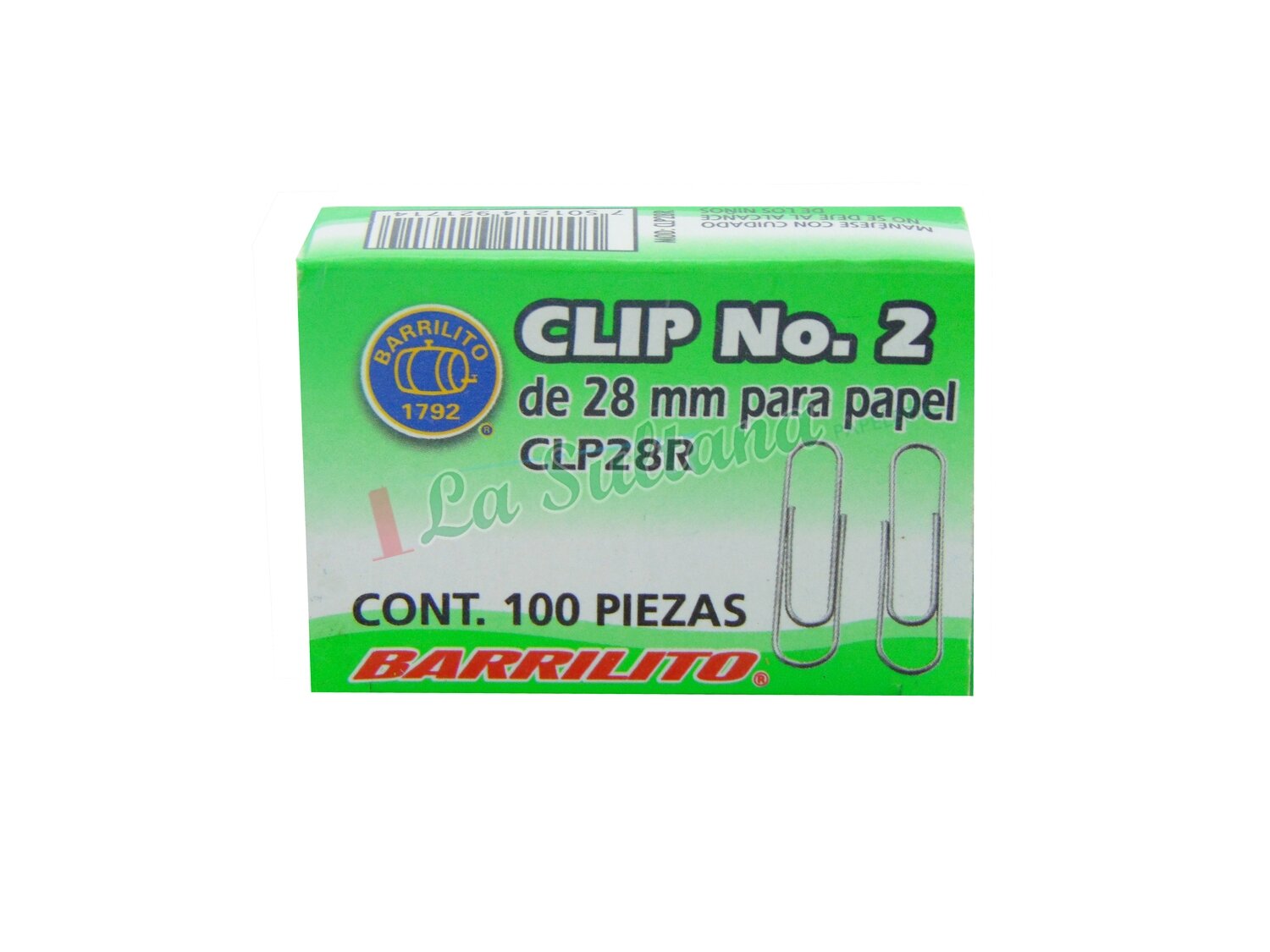 CLIP P/PAPEL CLP28R C/100