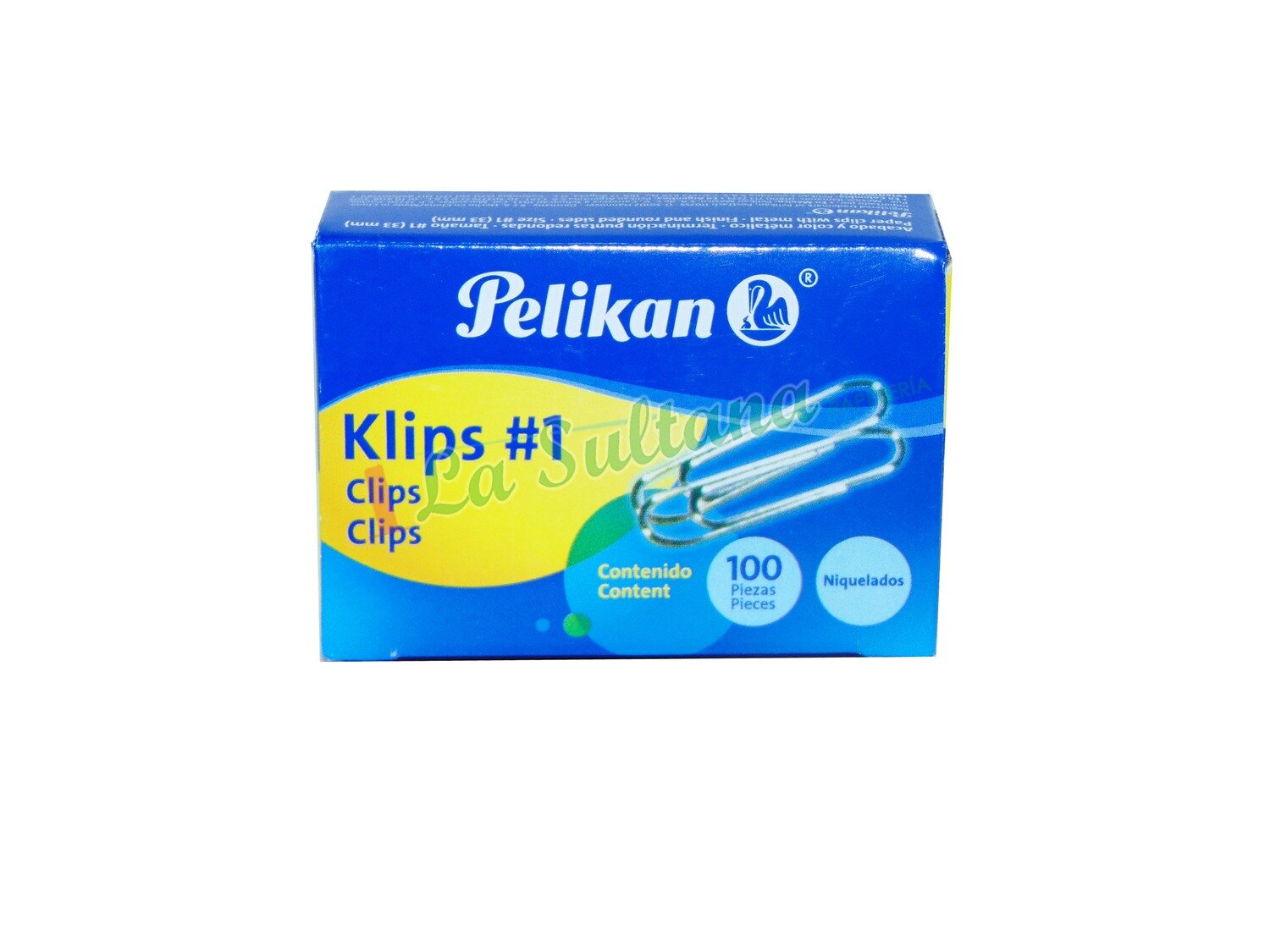 CLIP P/PAPEL PELIKAN #1 C/100