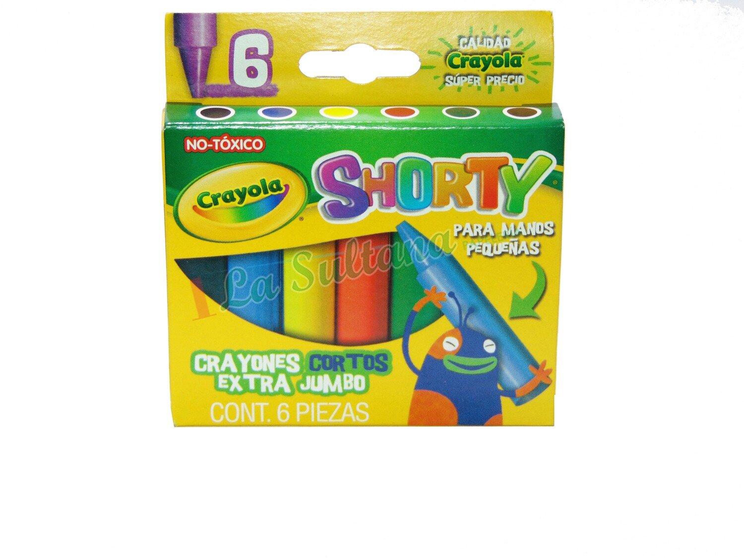 CRAYON CRAYOLA SHORTY EXTRA JUMBO C/6