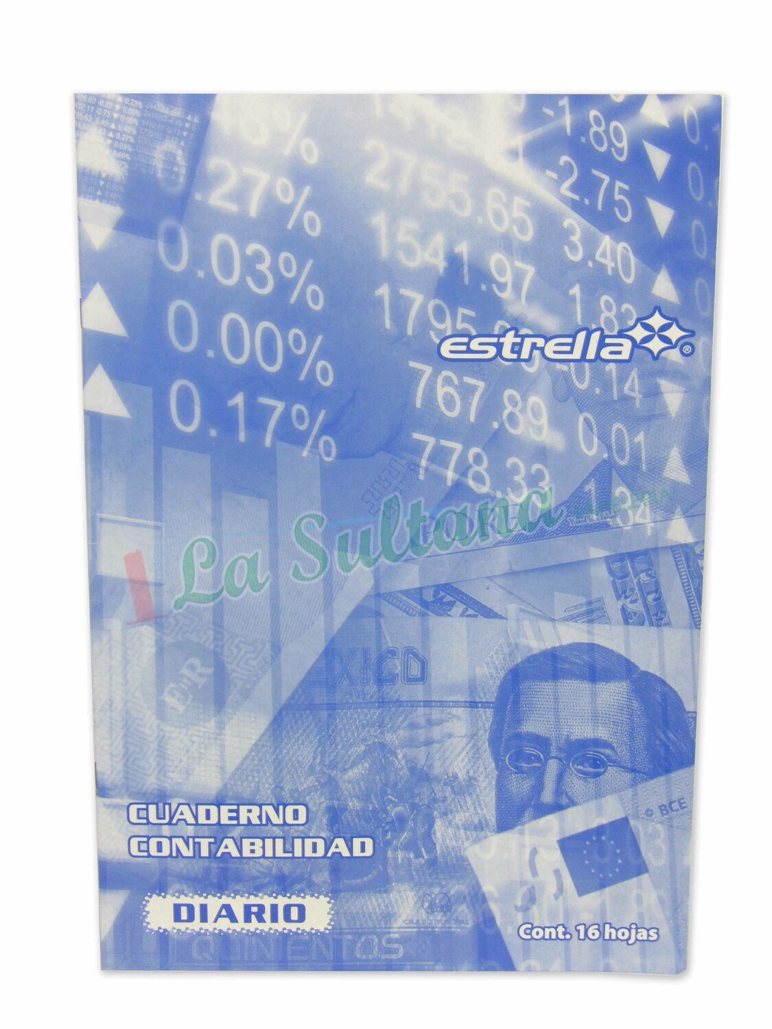 CUADERNO DIARIO ESTRELLA C/16H PZ