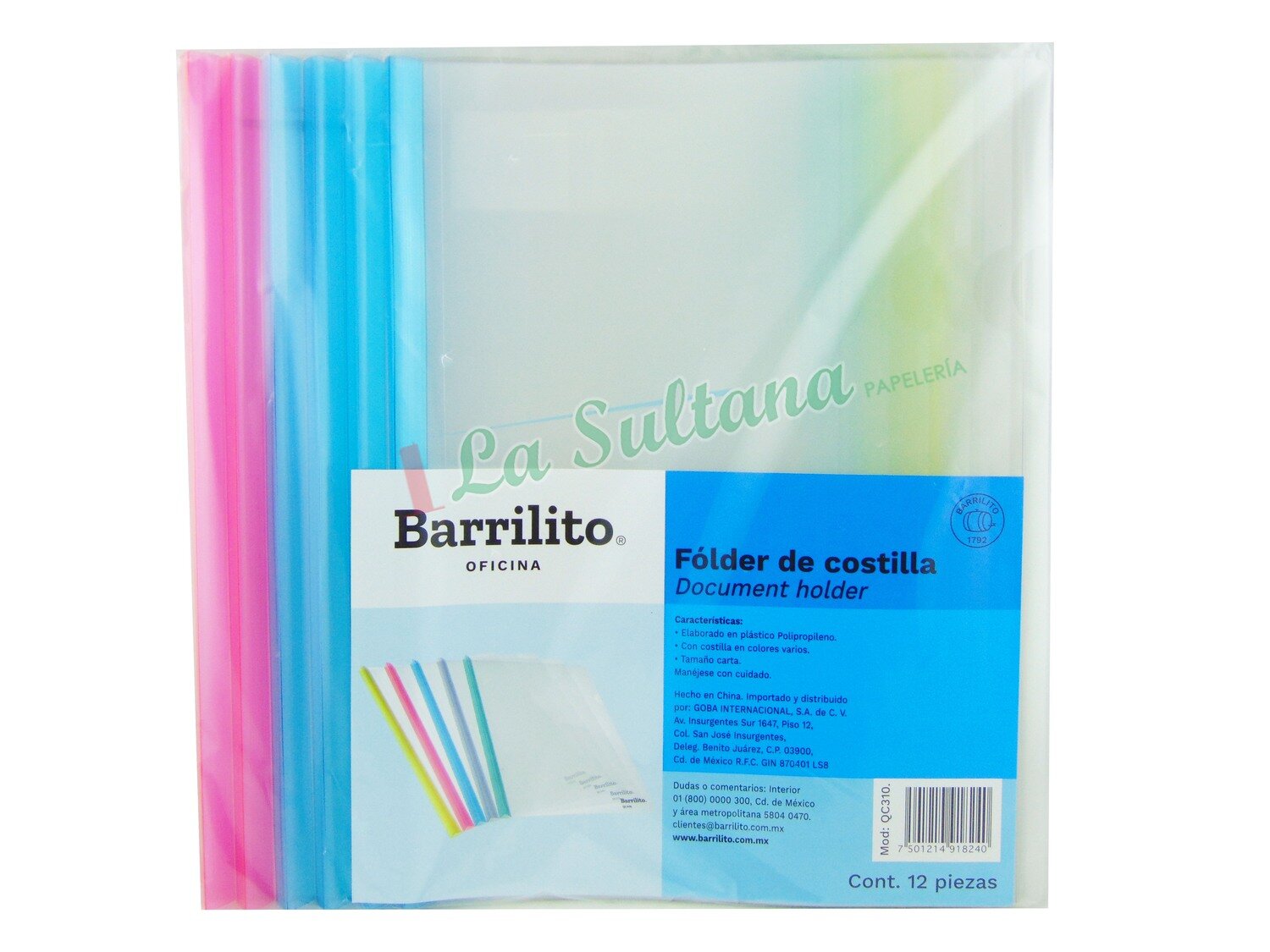 FOLDER DE COSTILLA CARTA QC310 C/12