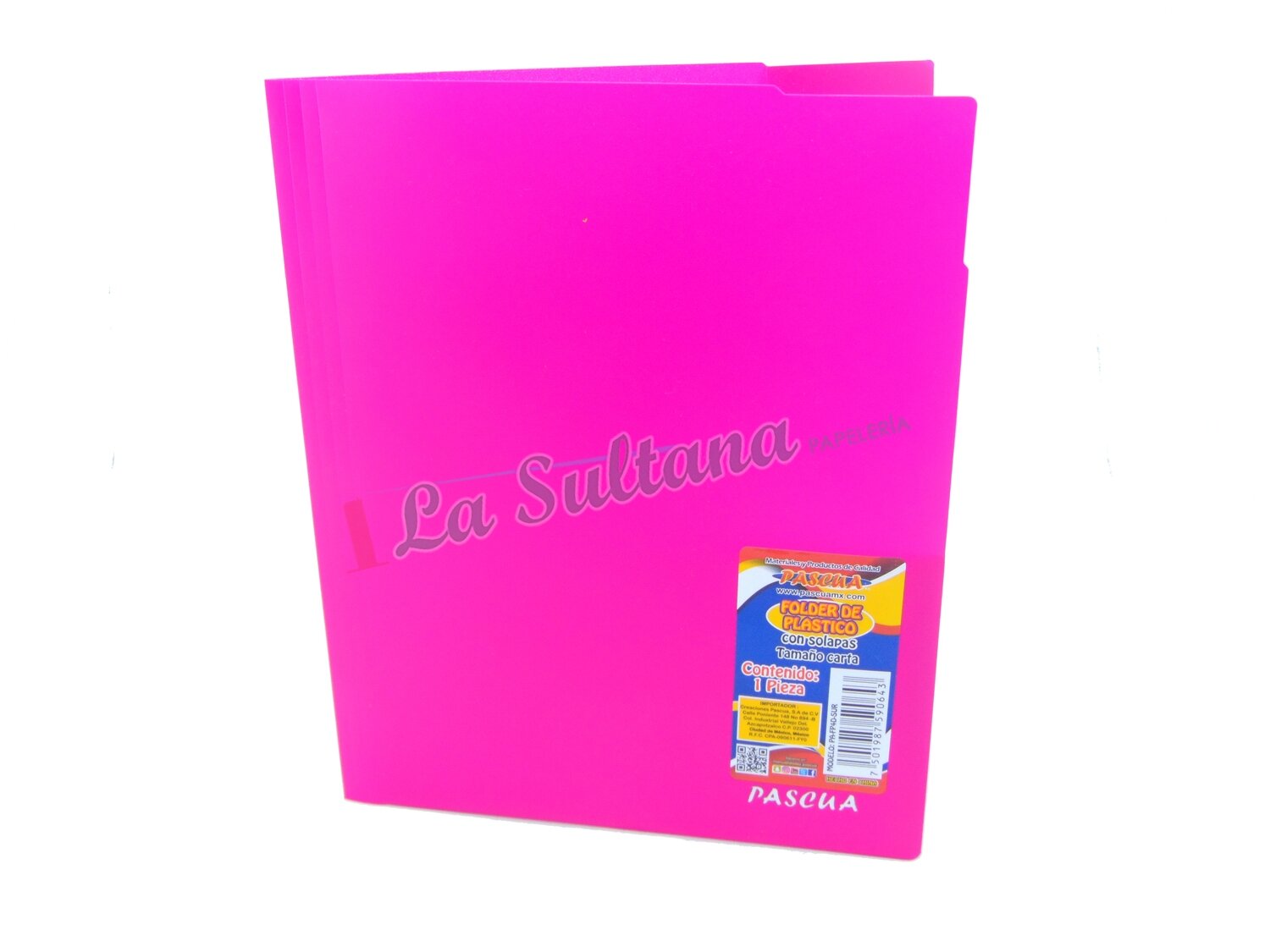 FOLDER PLASTICO CARTA PASCUA C/4 DIVISIONES