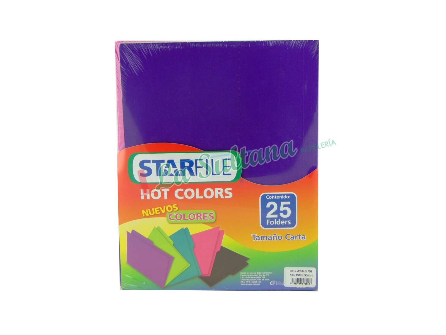 FOLDER STARFILE HOTCOLORS CARTA ARCOIRIS C/25