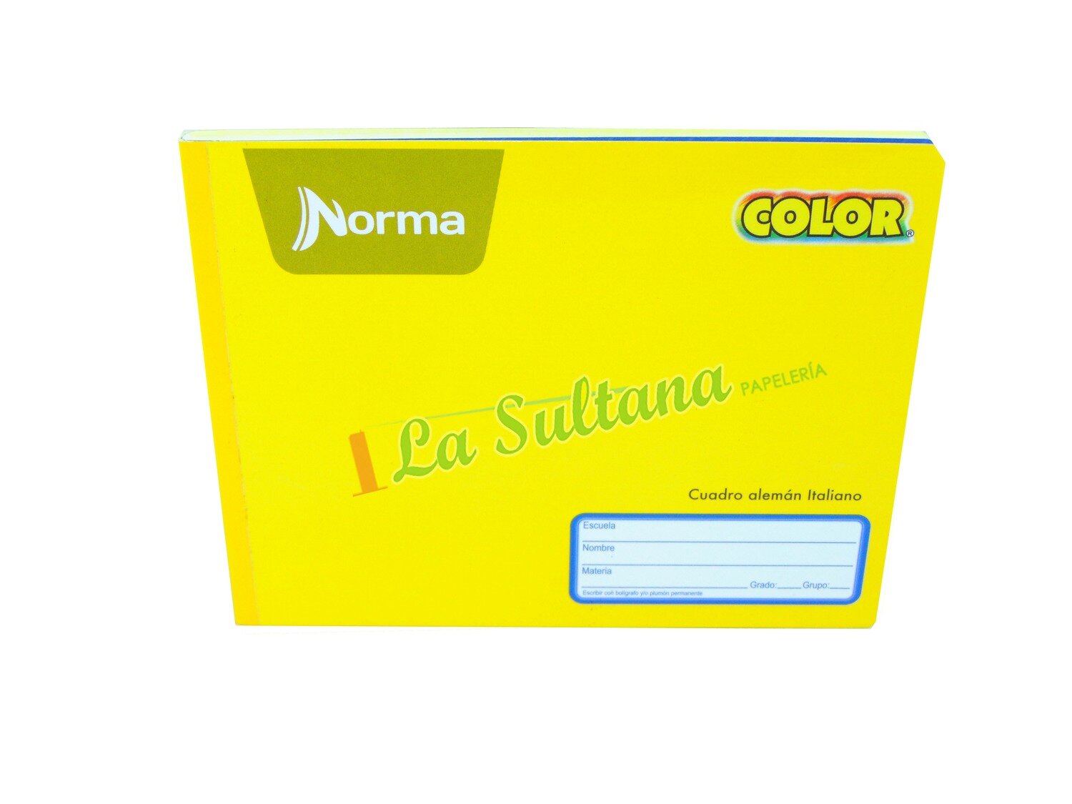 LIBRETA NORMA COLOR ITALIANA COSIDA C/100H