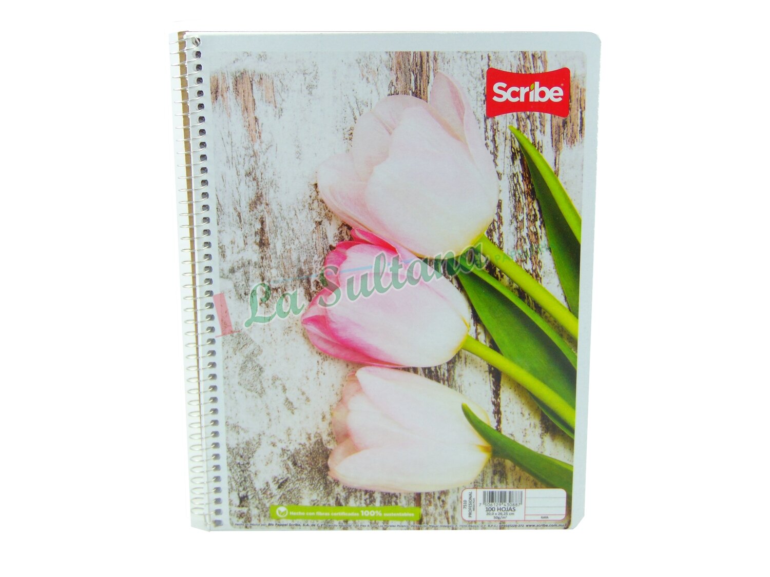 LIBRETA SCRIBE PROFESIONAL ESPIRAL MEGA PLUS C/100H PZ