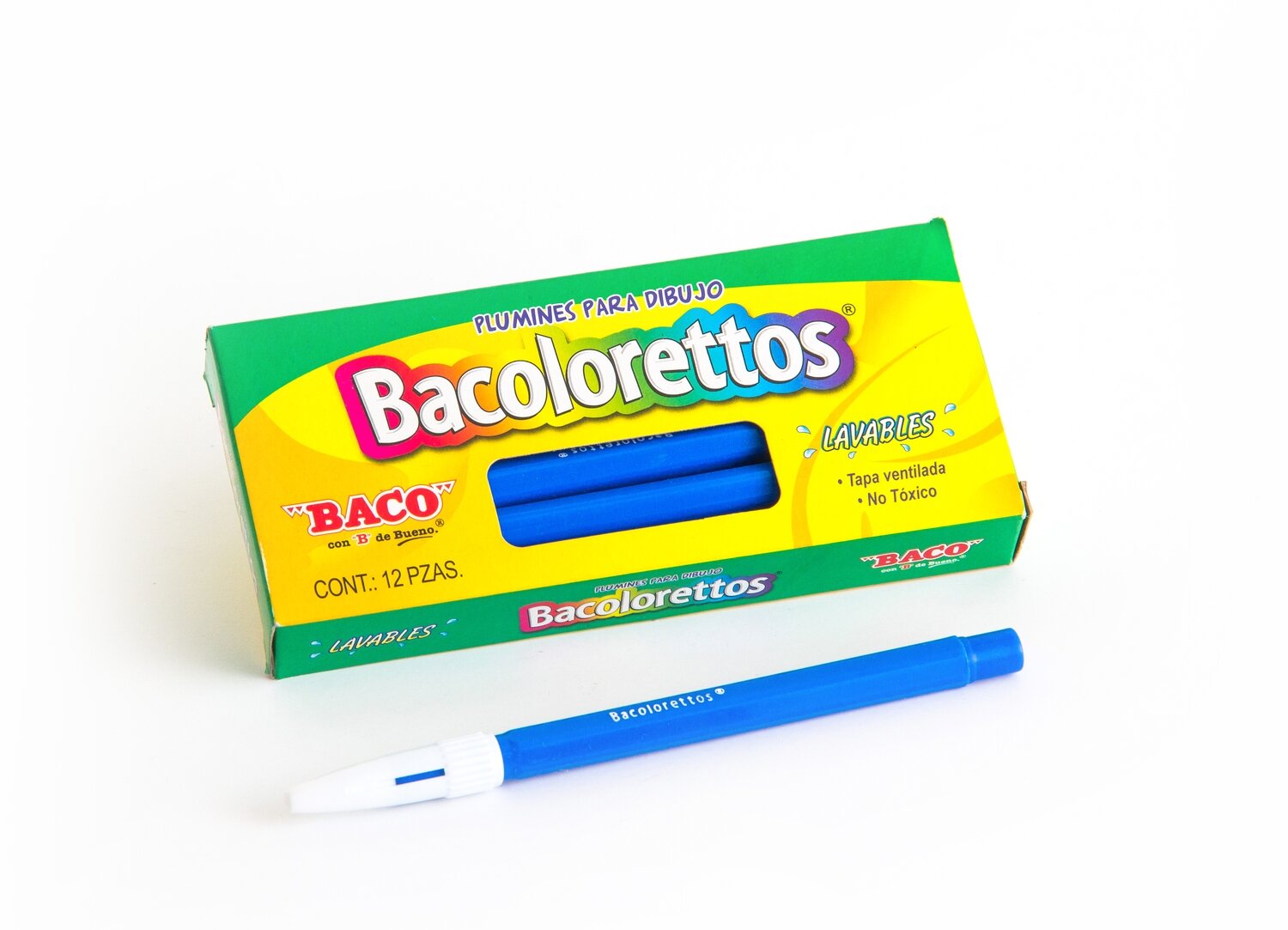 PINCELIN BACOLORETTOS C/12 X COLOR