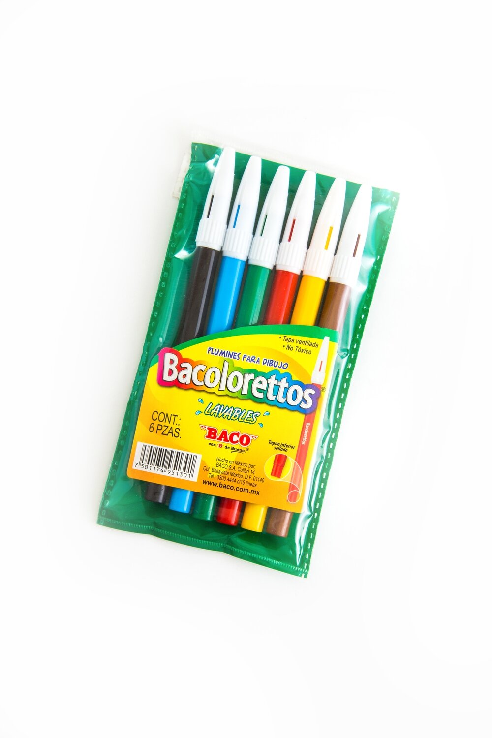 PINCELIN BACOLORETTOS C/6 SURTIDO