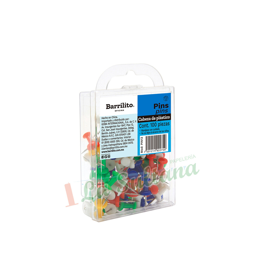 PINS BARRILITO PIN13 C/100