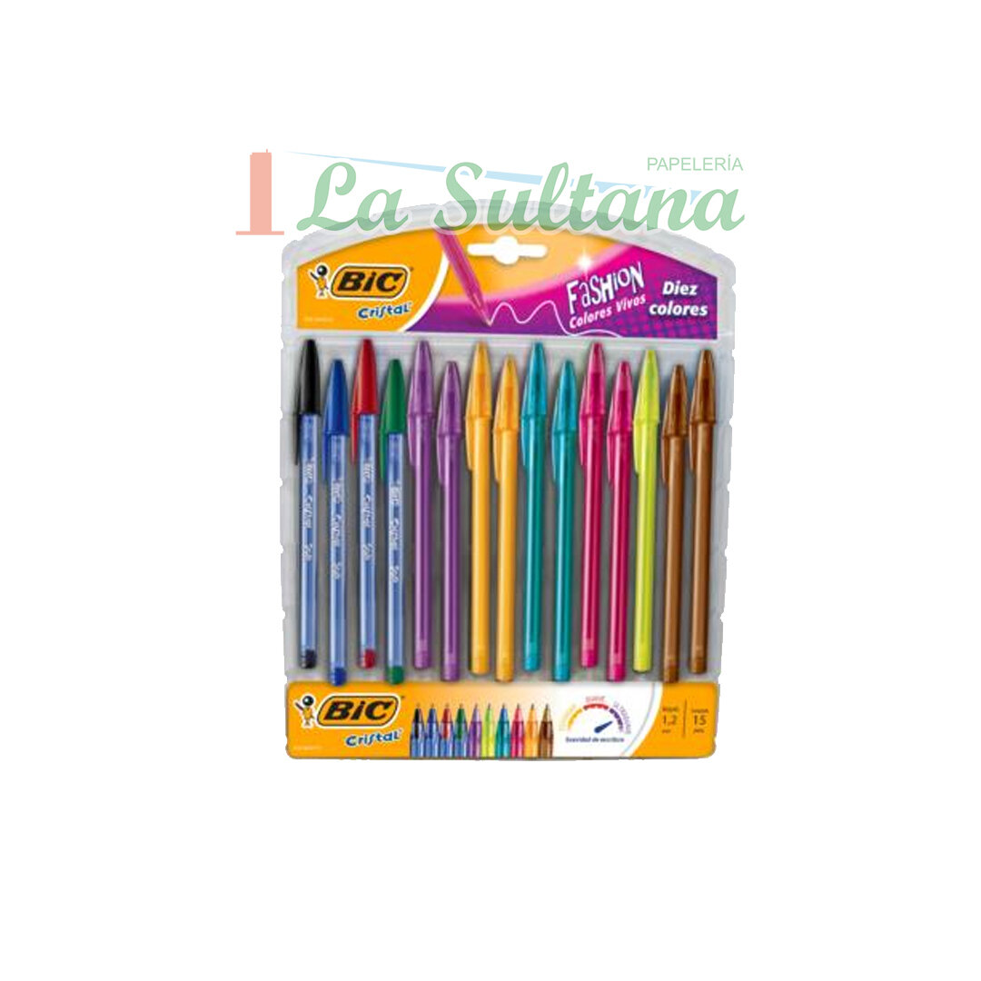 PLUMA CRISTAL FASHION BLISTER C/15