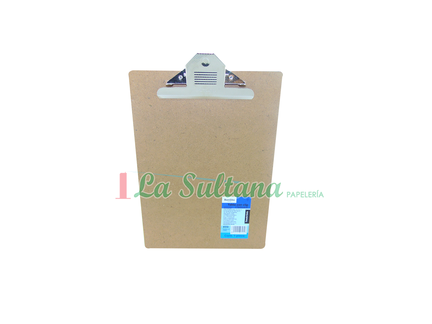 TABLA C/CLIP CARTA BARRILITO PZ