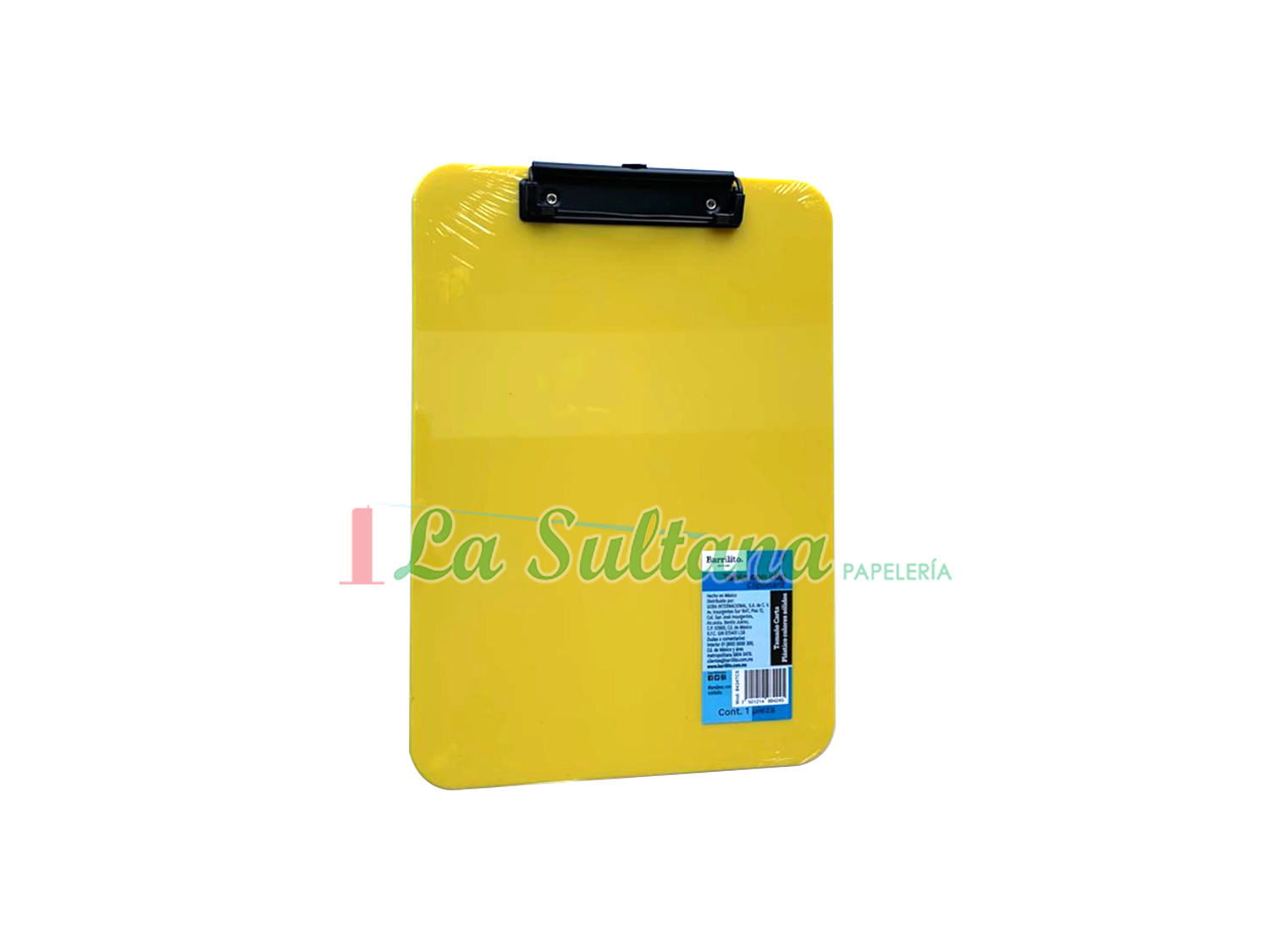 TABLA C/CLIP CARTA PLASTICO BARRILITO 8424TCS PZ