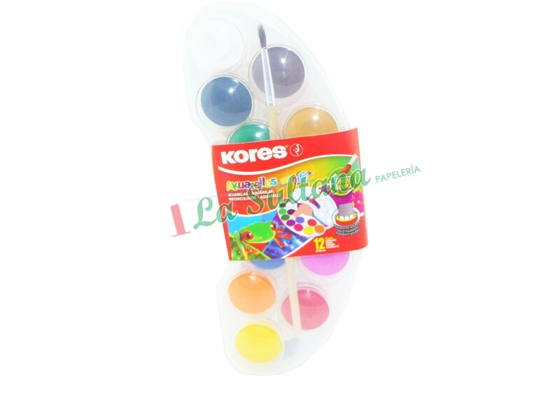 ACUARELA KORES MINI C/12 + PINCEL
