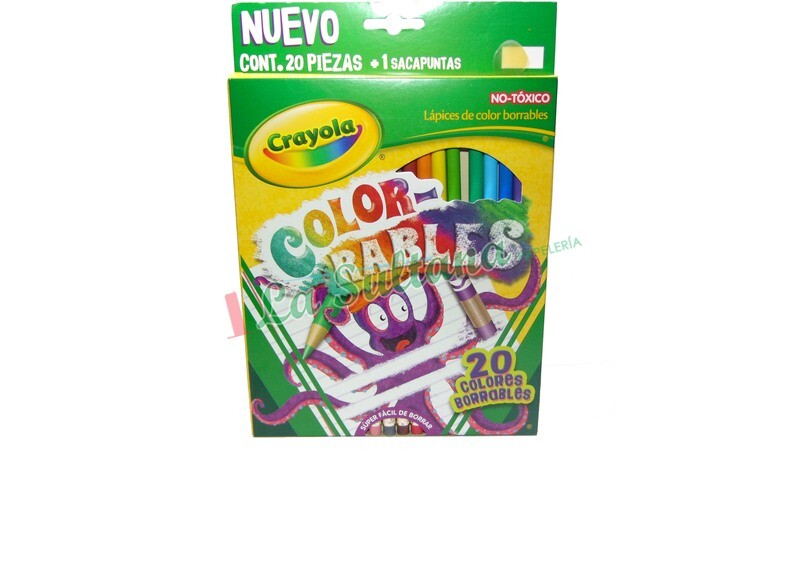 COLORES CRAYOLA BORRABLES C/20