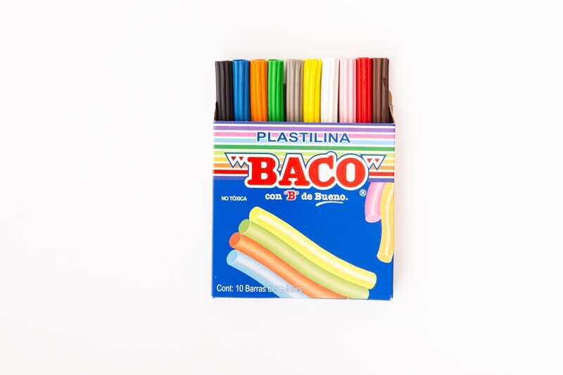 PLASTILINA BACO C/10 BARRITAS