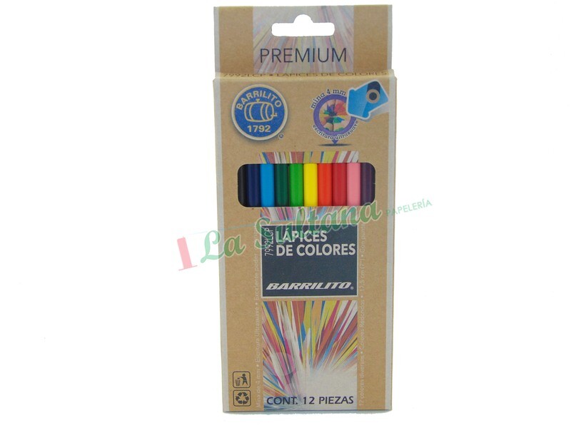 COLORES BARRILITO PREMIUM C/12
