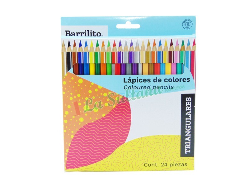 COLORES BARRILITO TRIANG. C/24