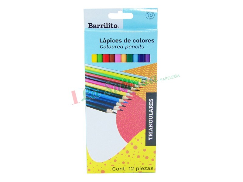 COLORES BARRILITO TRIANG. C/12