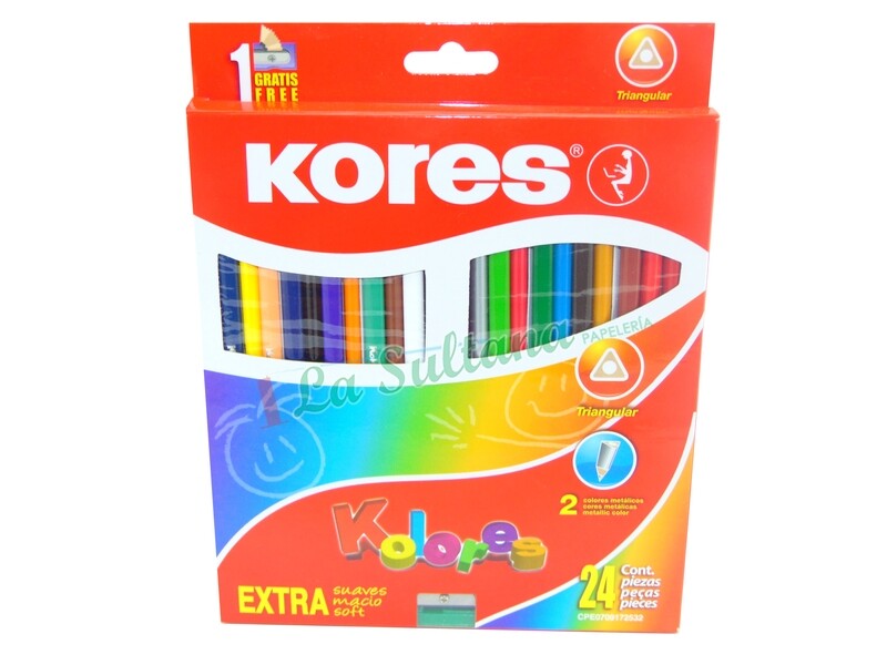 COLORES KORES TRIANGULAR C/24