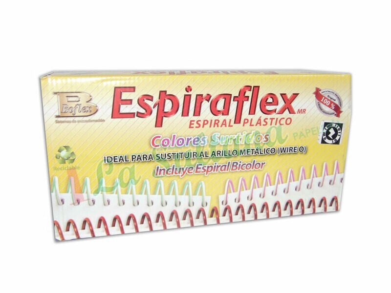 ESPIRAFLEX C/60 111-140H 15MM COLORES