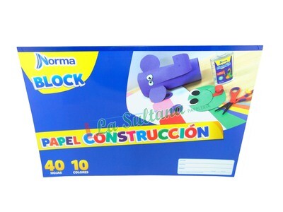 BLOCK NORMA PAPEL CONSTRUCCION CHICO C/50H