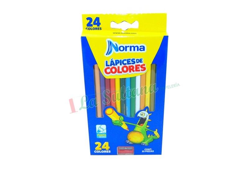 COLORES NORMA PUNTA GRUESA 4.2MM C/24